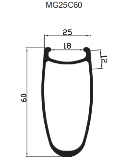 Full Carbon Fiber 60mm Depth Road Bike Wheelset – Toray T700, V-Brake Compatible, 25mm Outer Width, 16H-36H, Matte/Glossy Finish